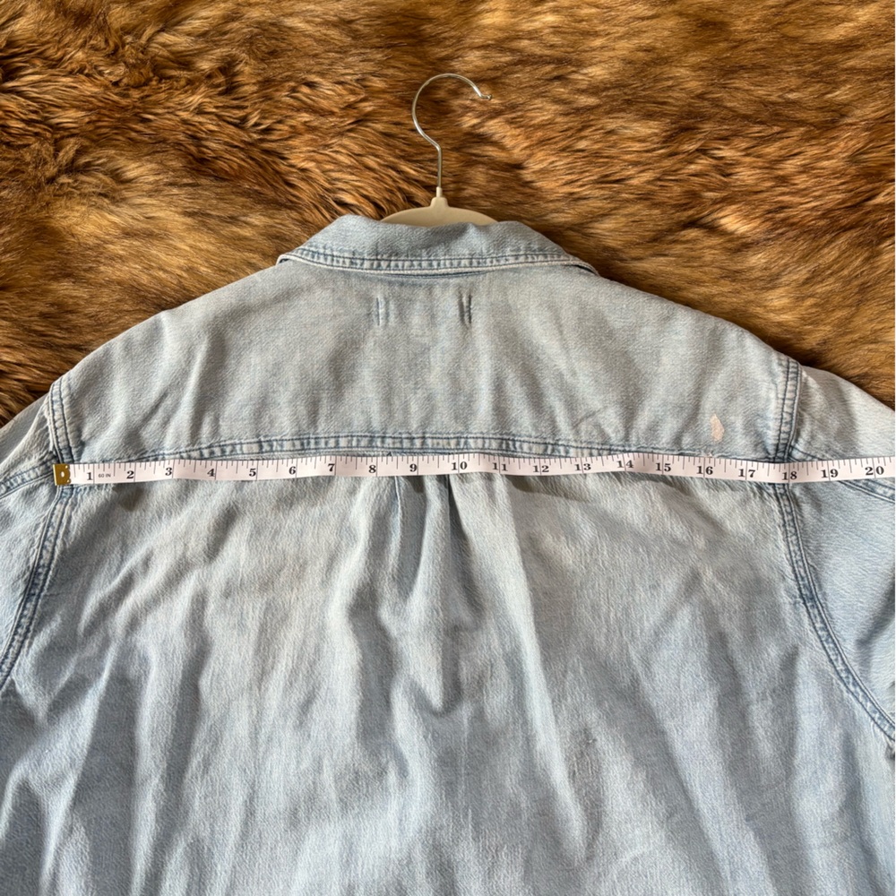 Madewell Sky Blue Denim Top | A9 - Picture 7 of 7